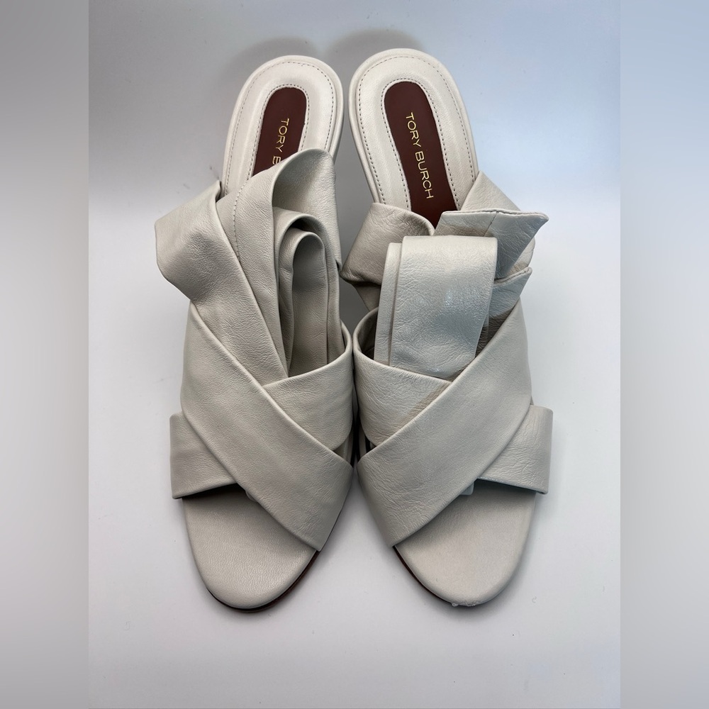 Tory Burch wedge white 9.5 - Picture 8 of 9